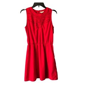 Lucky Brand Red Sleeveless Dress with Cutout Design Sz. M